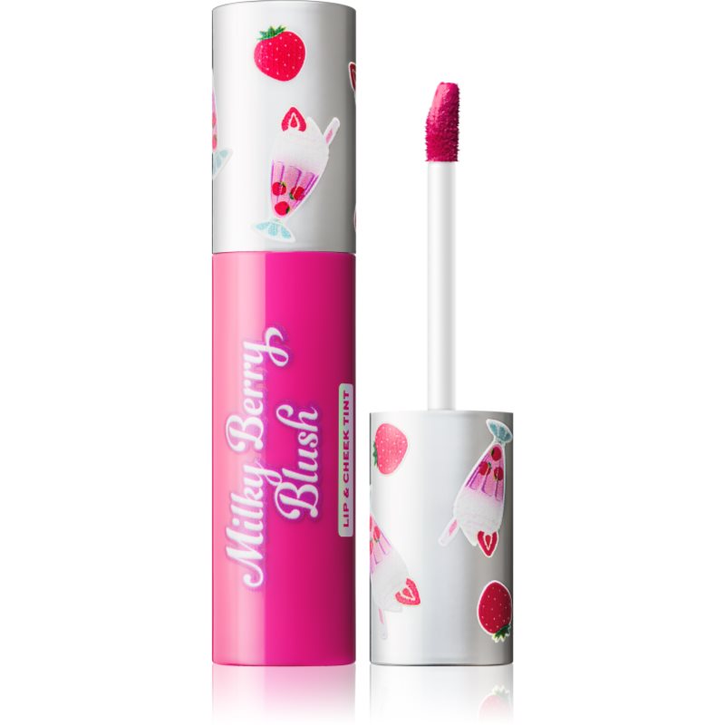 I Heart Revolution Milkshake Milky Berry Blush multifunkční líčidlo líčidlo na rty a tváře odstín Berry Burst 10 ml - parfo.cz