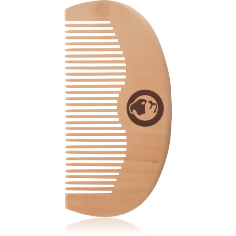 Bulldog Original Beard Comb dřevěný hřeben na vousy Peach Wood 10