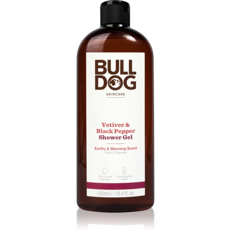 Bulldog Vetiver and Black Pepper sprchový gel pro muže 500 ml - parfo.cz