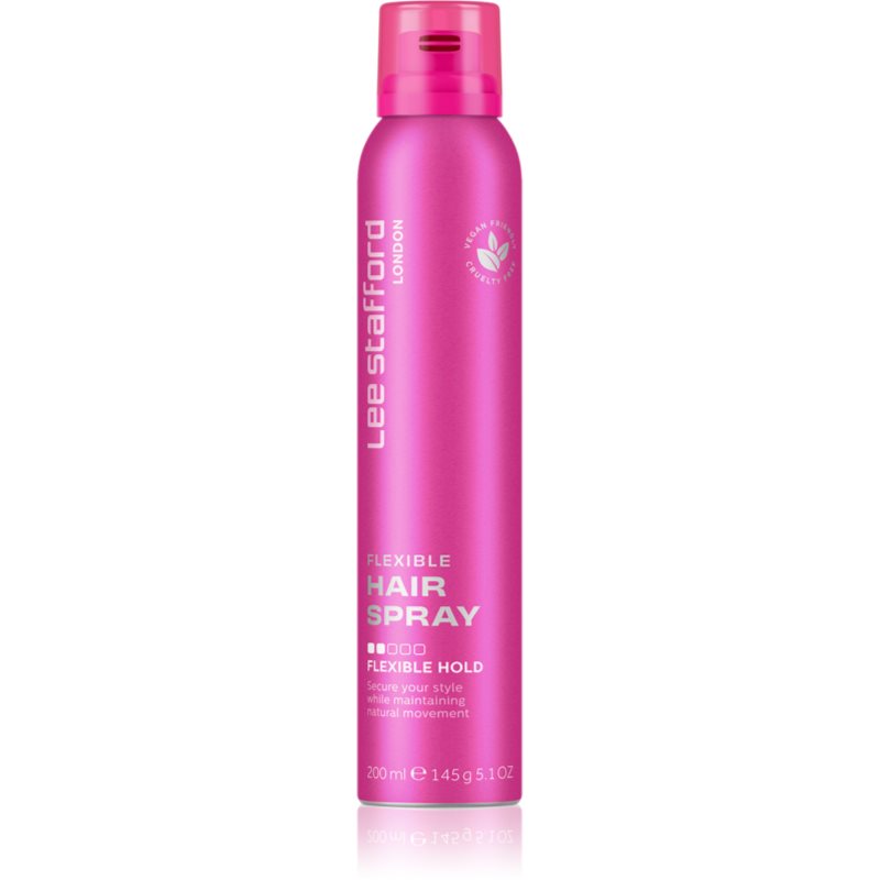 Lee Stafford Styling Hair Spray Flexible Hold Fat n Flexible lak na vlasy pro flexibilní zpevnění 200 ml - parfo.cz
