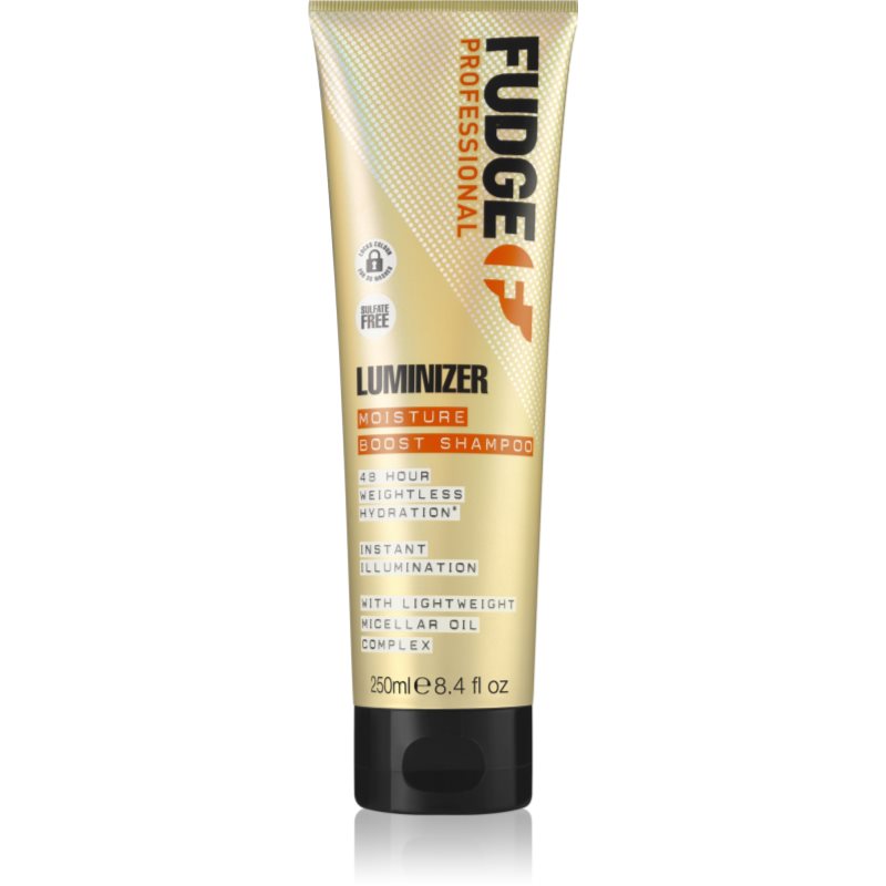 Fudge Luminizer Moisture Boost Shampoo hydratační šampon pro ochranu barvy pro barvené a poškozené vlasy 250 ml - parfo.cz