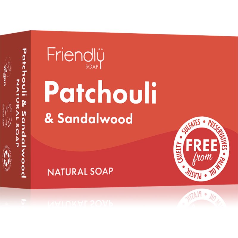 Friendly Soap Natural Soap Patchouli & Sandalwood přírodní mýdlo 95 g - parfo.cz