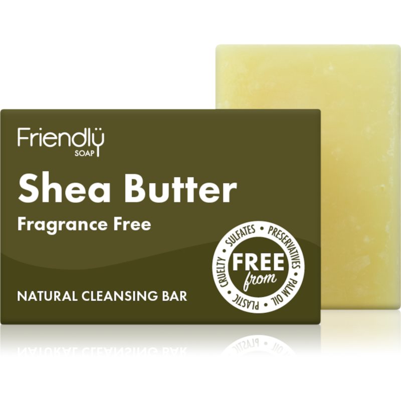 Friendly Soap Shea Butter přírodní mýdlo na obličej 95 g - parfo.cz