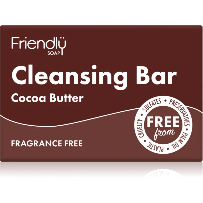 Friendly Soap Cleansing Bar Cocoa Butter přírodní mýdlo na obličej a tělo 95 g - parfo.cz