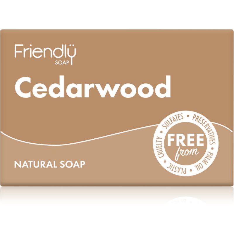Friendly Soap Natural Soap Cedarwood přírodní mýdlo 95 g - parfo.cz