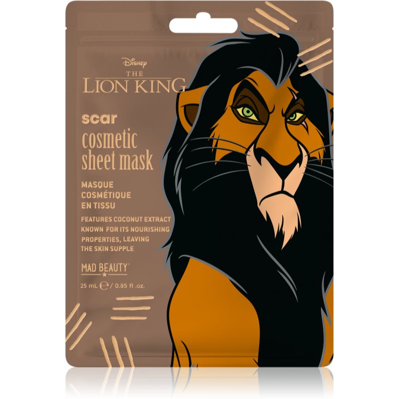 Mad Beauty Lion King Scar hydratační plátýnková maska 25 ml - parfo.cz