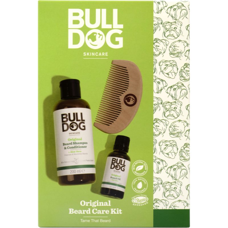 Bulldog Original Beard Care Kit dárková sada pro muže Peach Wood 10