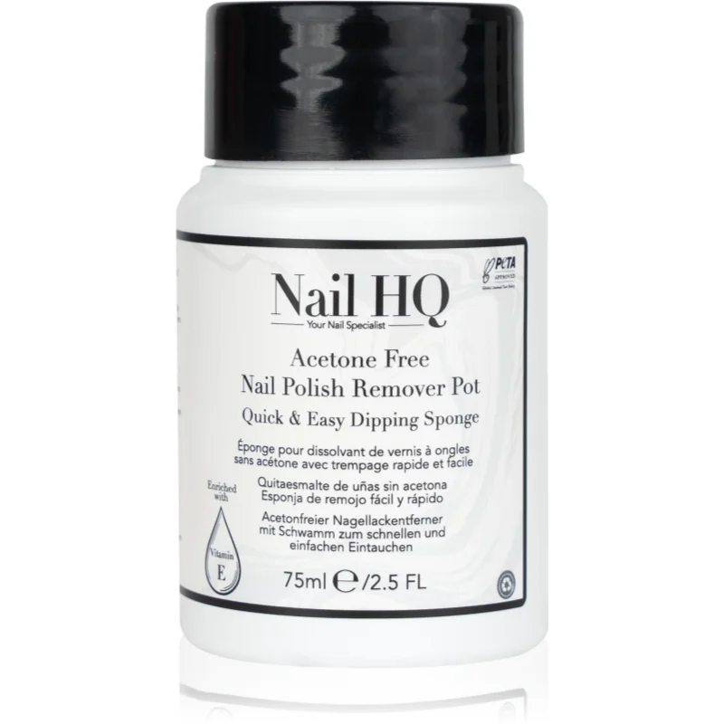 Nail HQ Acetone Free odlakovač na nehty bez acetonu 75 ml - parfo.cz