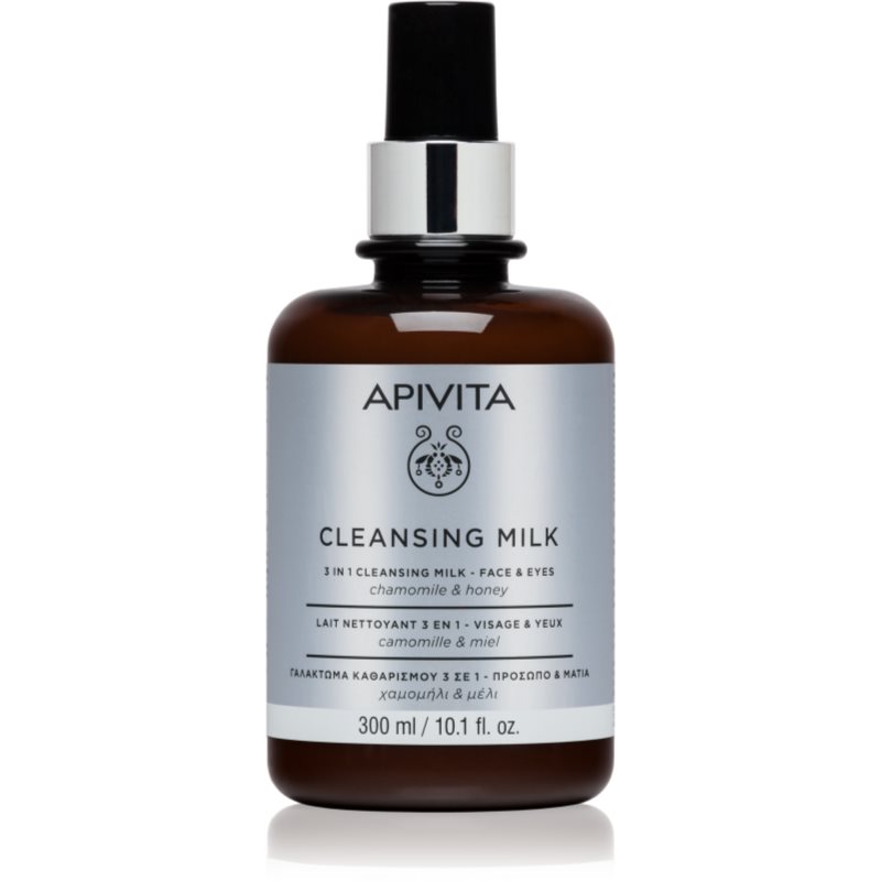 Apivita Cleansing Milk Face & Eyes čisticí mléko 3 v 1 na obličej a oči 300 ml - parfo.cz