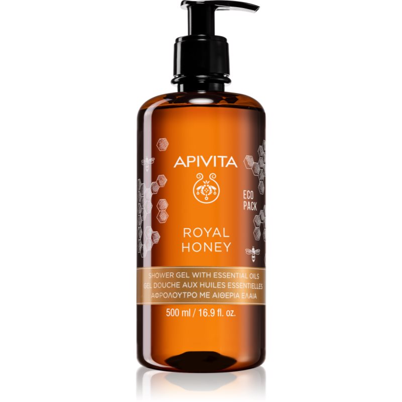 Apivita Royal Honey Creamy Shower Gel hydratační sprchový gel s esenciálními oleji 500 ml - parfo.cz