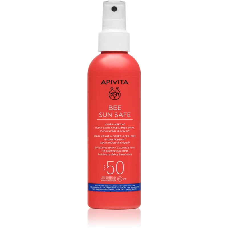 Apivita Bee Sun Safe Hydra Melting Ultra-Light SPF50 ochranné opalovací mléko ve spreji SPF 50 200 ml - parfo.cz