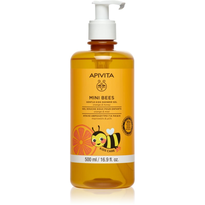 Apivita Mini Bees Gentle Kids Shower Gel Orange&Honey sprchový gel na tělo a vlasy pro děti 500 ml - parfo.cz
