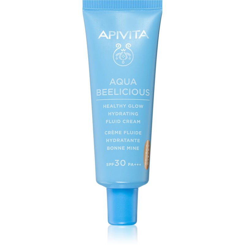 Apivita Aqua Beelicious Tinted Fluid SPF30 lehký tónovací fluid pro rozjasnění pleti SPF 30 40 ml - parfo.cz