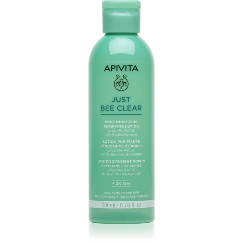 Apivita Just Bee Clear Pore Minimizing Lotion péče na rozšířené póry a černé tečky 200x1 ml - parfo.cz