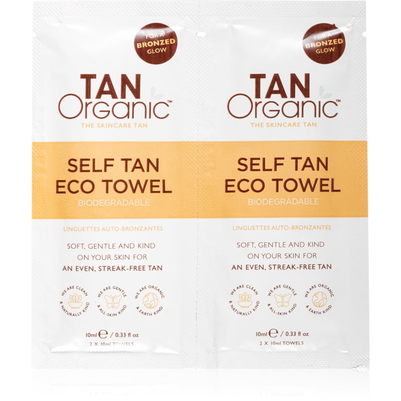 TanOrganic The Skincare Tan samoopalovací ubrousek 2x10 ml - parfo.cz