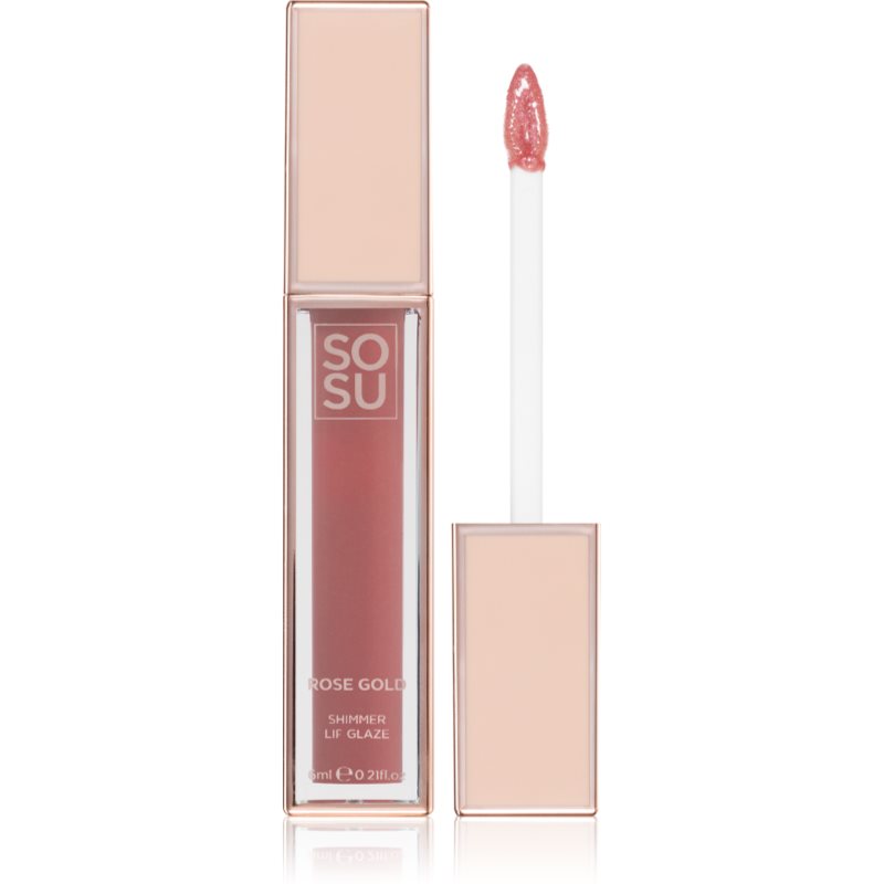 SOSU Cosmetics Satin Lip Glaze hydratační lesk na rty odstín Sorbet 6 ml - parfo.cz