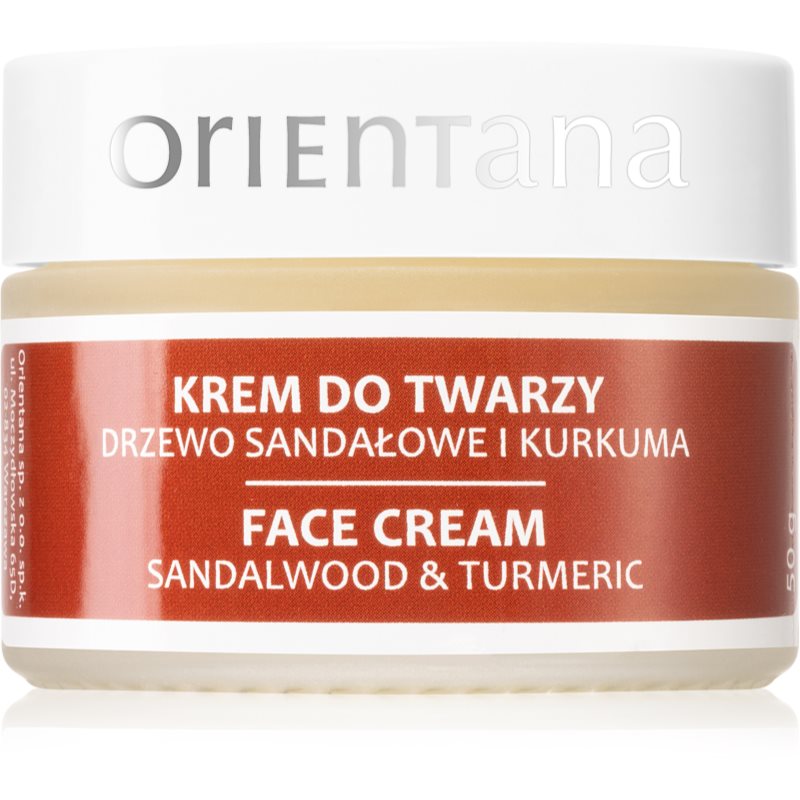 Orientana Sandalwood & Turmeric Face Cream výživný pleťový krém 50 g - parfo.cz