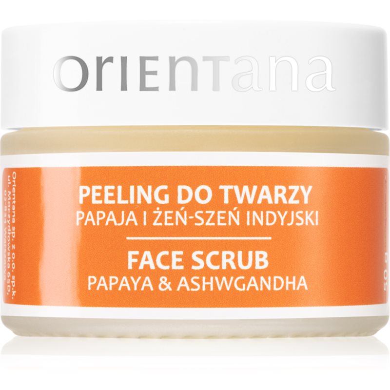 Orientana Papaya & Ashwagandha Face Scrub hydratační pleťová maska 50 g - parfo.cz