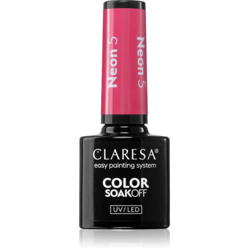 Claresa SoakOff UV/LED Color Neon gelový lak na nehty odstín 5 5 g - parfo.cz