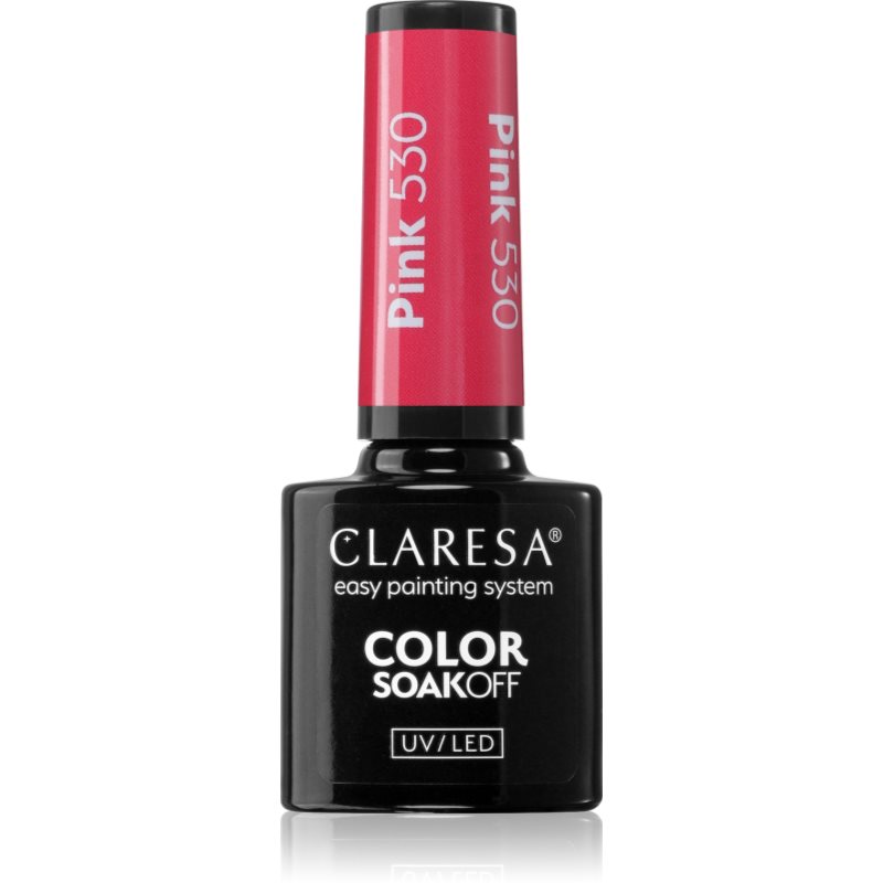 Claresa SoakOff UV/LED Color Rainbow Explosion gelový lak na nehty odstín Pink 530 5 g - parfo.cz
