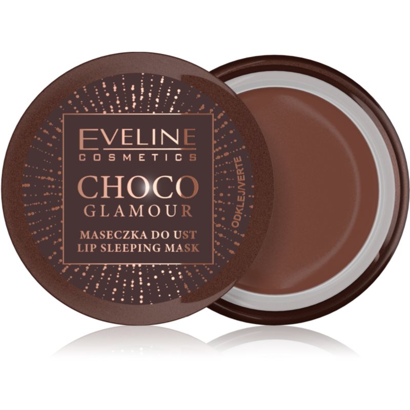 Eveline Cosmetics Choco Glamour noční regenerační maska na rty 12 ml - parfo.cz