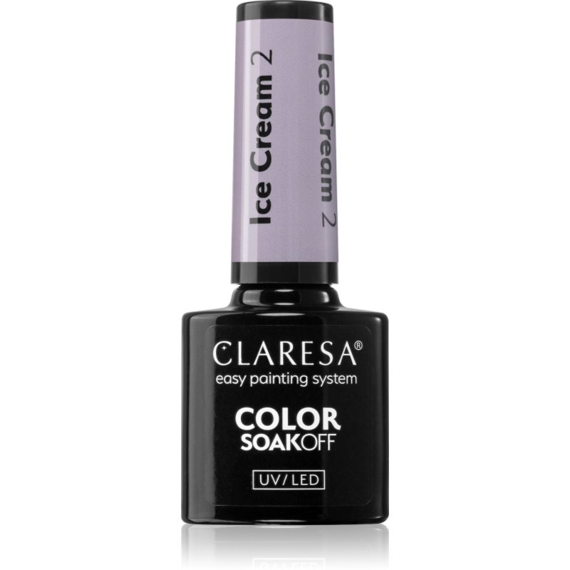 Claresa SoakOff UV/LED Color Ice Cream gelový lak na nehty odstín 2 5 g - parfo.cz