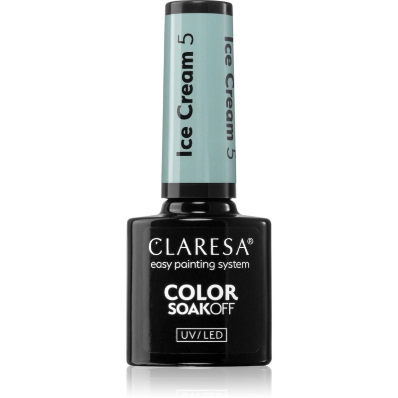 Claresa SoakOff UV/LED Color Ice Cream gelový lak na nehty odstín 5 5 g - parfo.cz