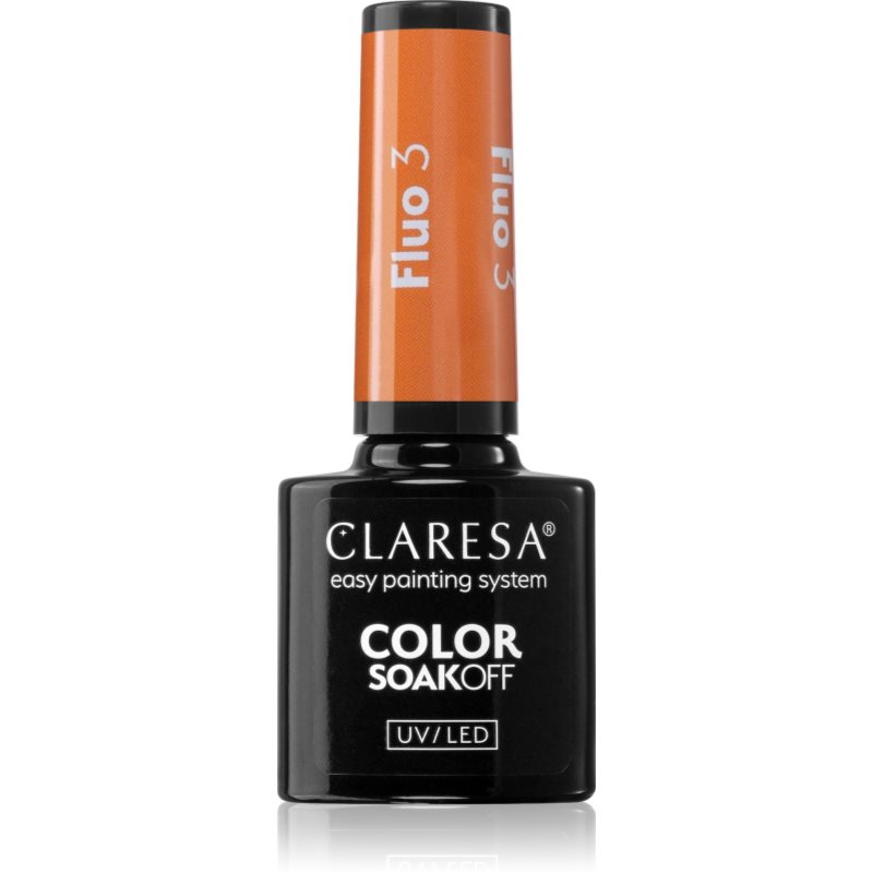 Claresa SoakOff UV/LED Color Fluo gelový lak na nehty odstín 3 5 g - parfo.cz