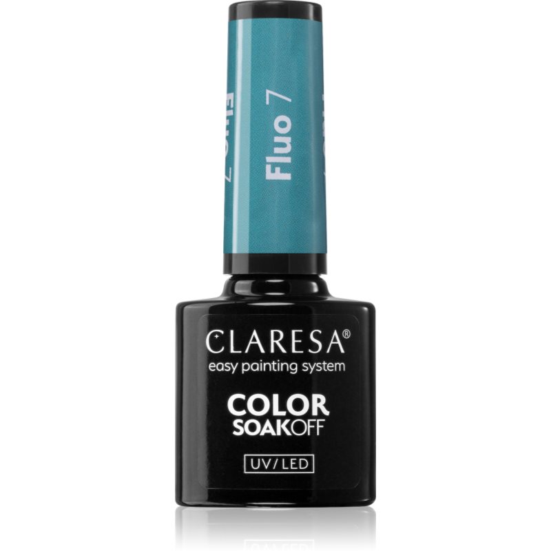 Claresa SoakOff UV/LED Color Fluo gelový lak na nehty odstín 7 5 g - parfo.cz