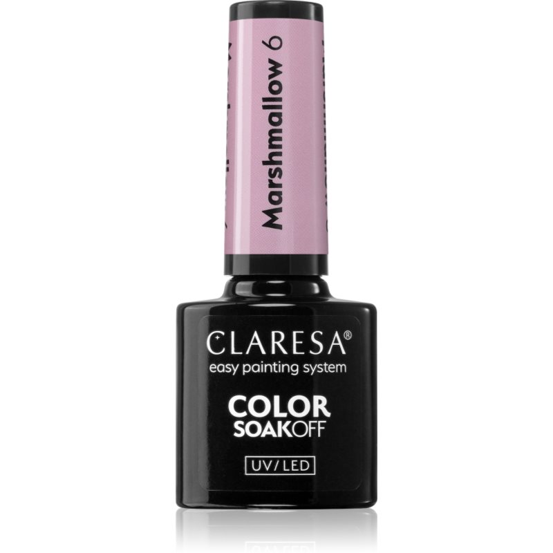 Claresa SoakOff UV/LED Color Marshmallow gelový lak na nehty odstín 6 5 g - parfo.cz