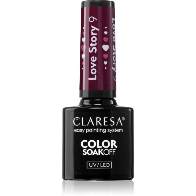 Claresa SoakOff UV/LED Color Love Story gelový lak na nehty odstín 9 5 g - parfo.cz