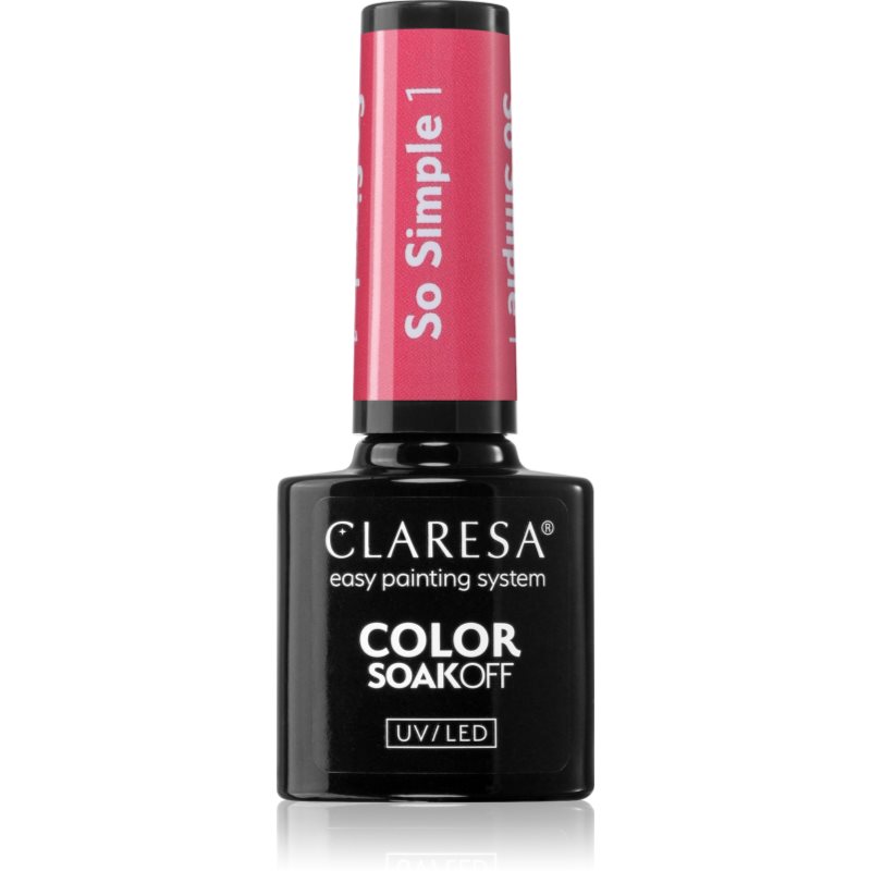 Claresa SoakOff UV/LED Color So Simple gelový lak na nehty odstín 1 5 g - parfo.cz