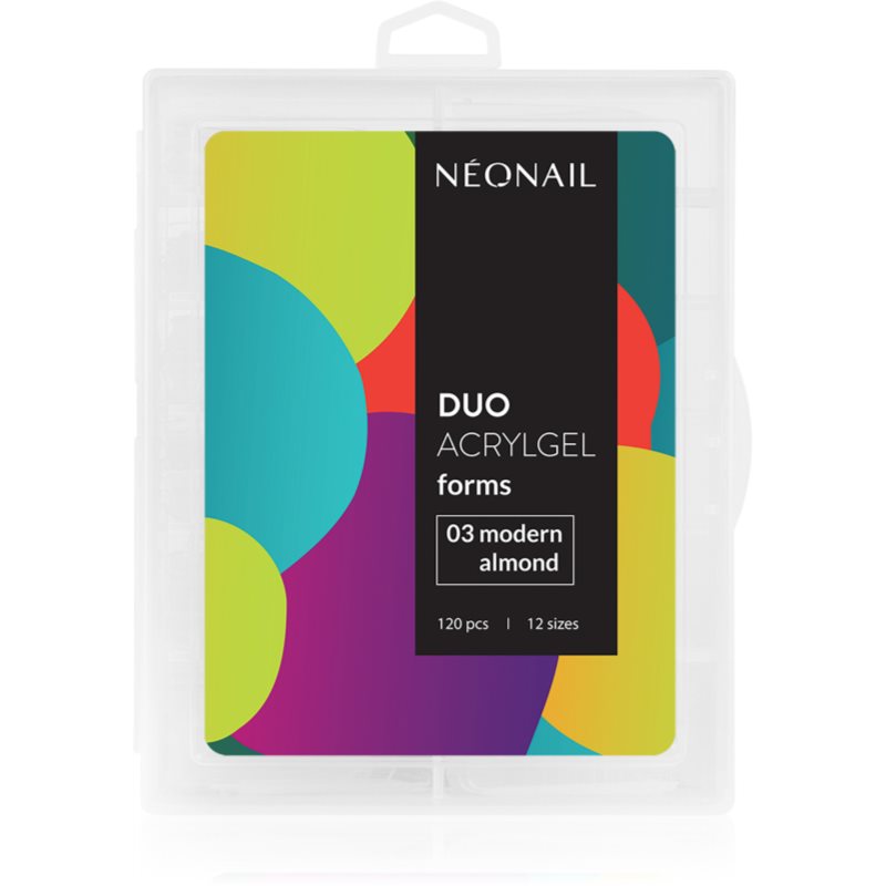 NEONAIL Duo Acrylgel Forms šablony na nehty typ 03 Modern Almond 120 ks - parfo.cz