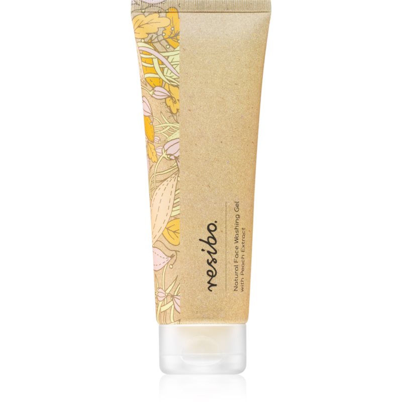 Resibo Natural Face Washing Gel with Peach Extract jemný zklidňující čisticí a odličovací gel 125 ml - parfo.cz
