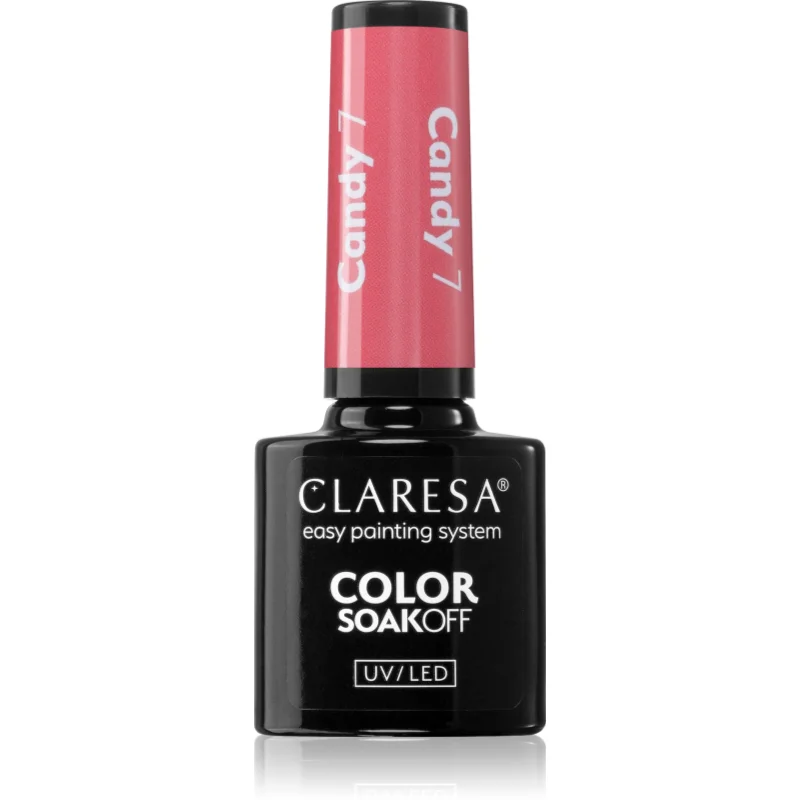 Claresa SoakOff UV/LED Color Candy gelový lak na nehty odstín 7 5 g - parfo.cz