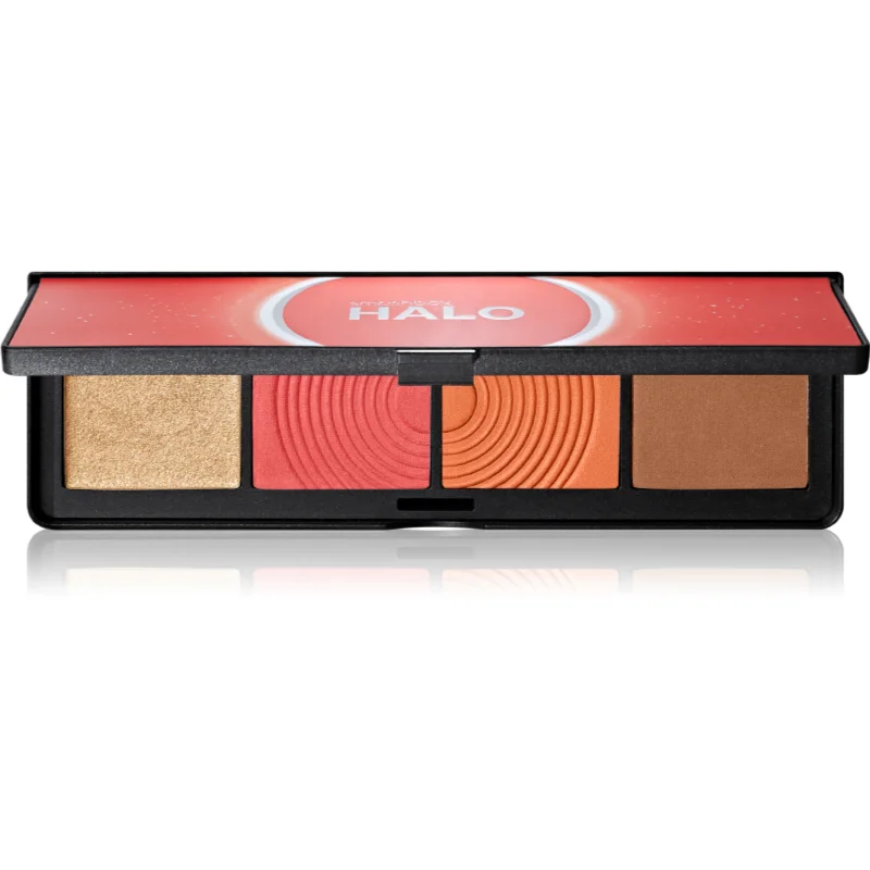 Smashbox Halo Sculpt + Glow Face Palette paletka rozjasňovačů a tvářenek odstín Coral Saturation 15