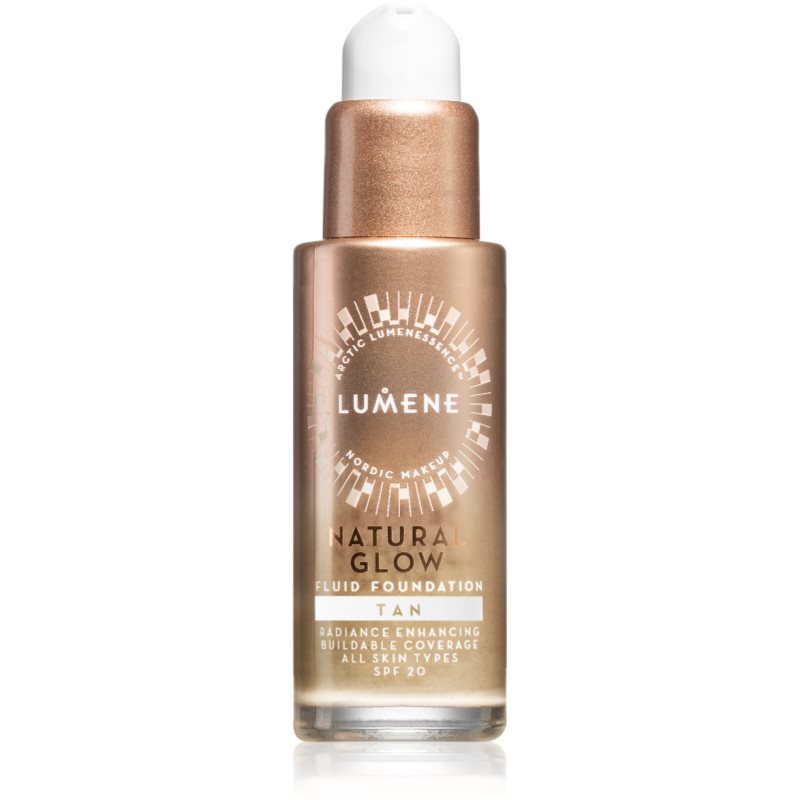 Lumene Natural Glow rozjasňující make-up pro přirozený vzhled SPF 20 odstín 4 Tan 30 ml - parfo.cz