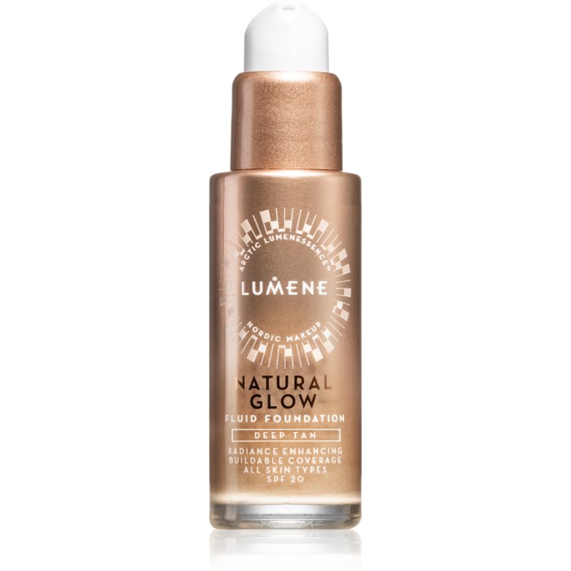 Lumene Natural Glow rozjasňující make-up pro přirozený vzhled SPF 20 odstín 5 Deep Tan 30 ml - parfo.cz