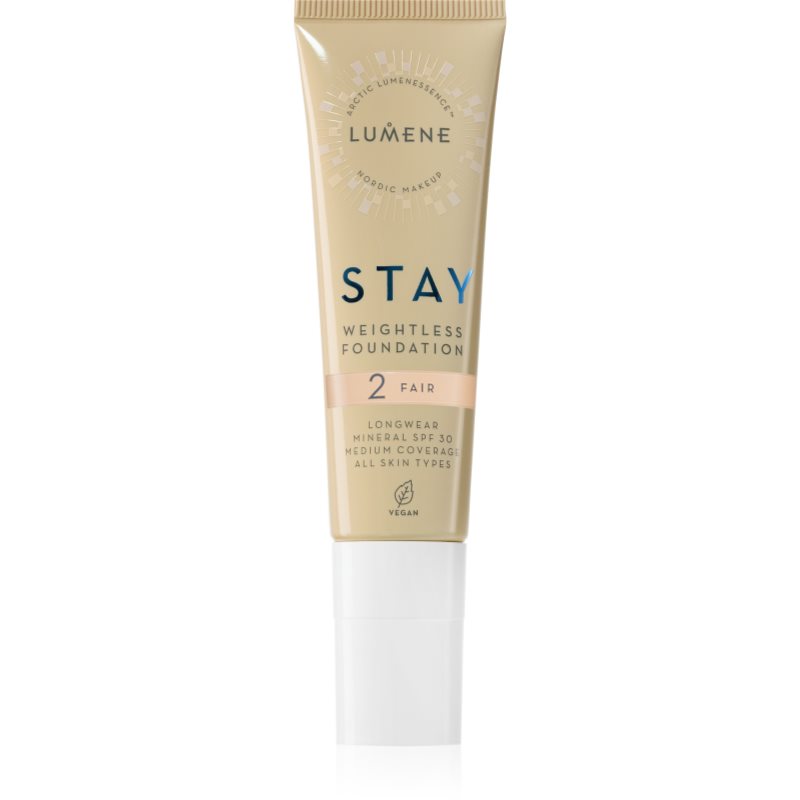 Lumene Stay Weightless tekutý make-up s matným finišem SPF 30 odstín 2 Fair 30 ml - parfo.cz