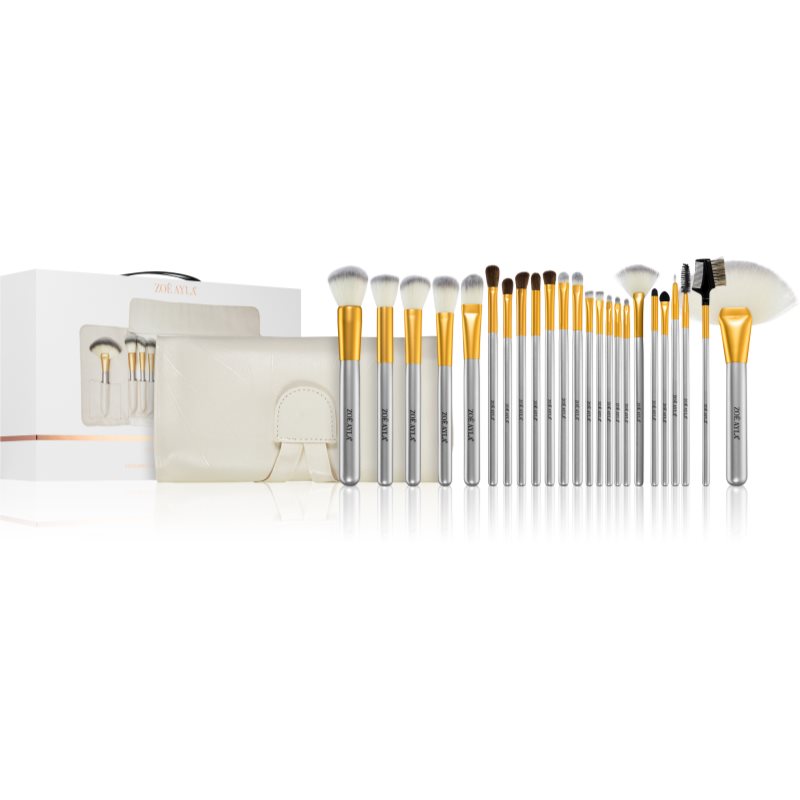 Zoë Ayla Makeup Brush Set 24 Piece sada štětců s pouzdrem - parfo.cz