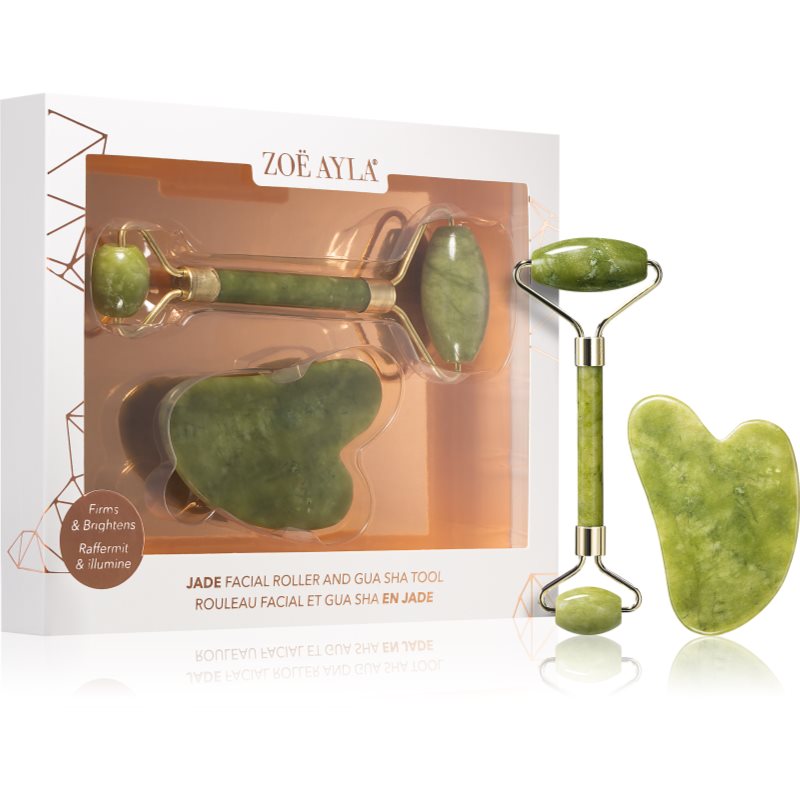 Zoë Ayla Jade Facial Roller And Gua Sha Tool dárková sada na obličej 1 ks - parfo.cz