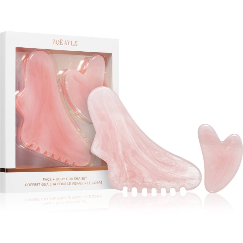 Zoë Ayla Face & Body Gua Sha Set masážní pomůcka na obličej a tělo - parfo.cz