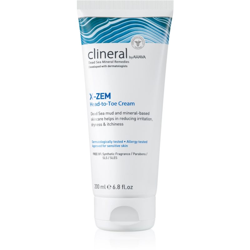 AHAVA Clineral X-ZEM intenzivní krém na celé tělo proti podráždění a svědění pokožky 200 ml - parfo.cz