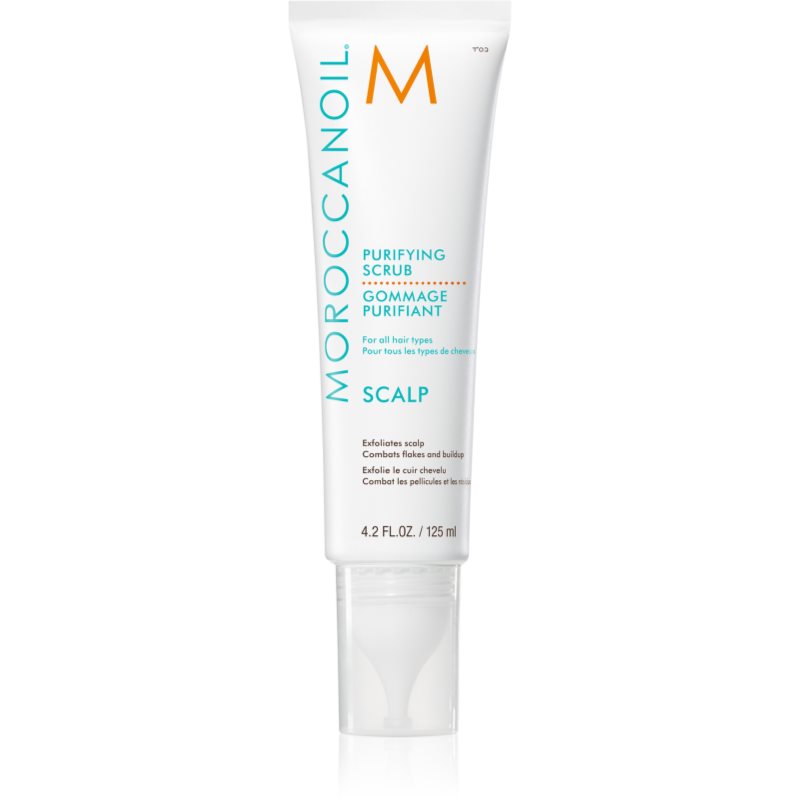 Moroccanoil Scalp Purifying Scrub jemný čisticí peeling se zklidňujícím účinkem na vlasovou pokožku 125 ml - parfo.cz