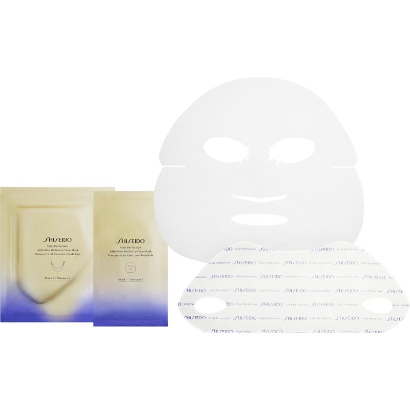 Shiseido Vital Perfection Liftdefine Radiance Face Mask luxusní zpevňující maska na obličej pro ženy 6x2 ks - parfo.cz