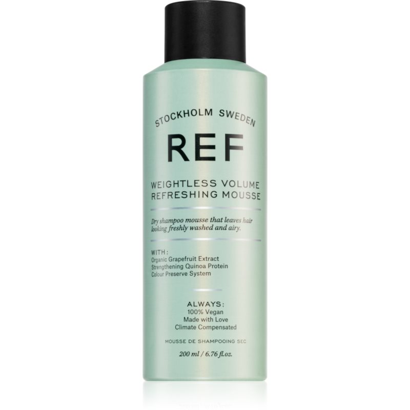 REF Weightless Volume Refreshing Mousse pěnový suchý šampon pro objem 200 ml - parfo.cz