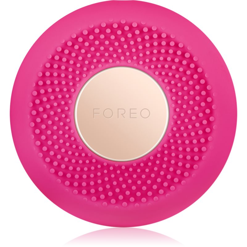 FOREO UFO™ mini 2 sonický přístroj pro urychlení účinků pleťové masky cestovní balení Fuchsia 1 ks - parfo.cz