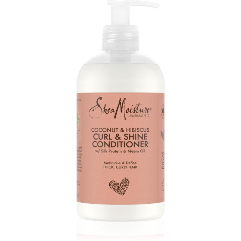 Shea Moisture Coconut & Hibiscus Curl & Shine kondicionér pro vlnité a kudrnaté vlasy 384 ml - parfo.cz