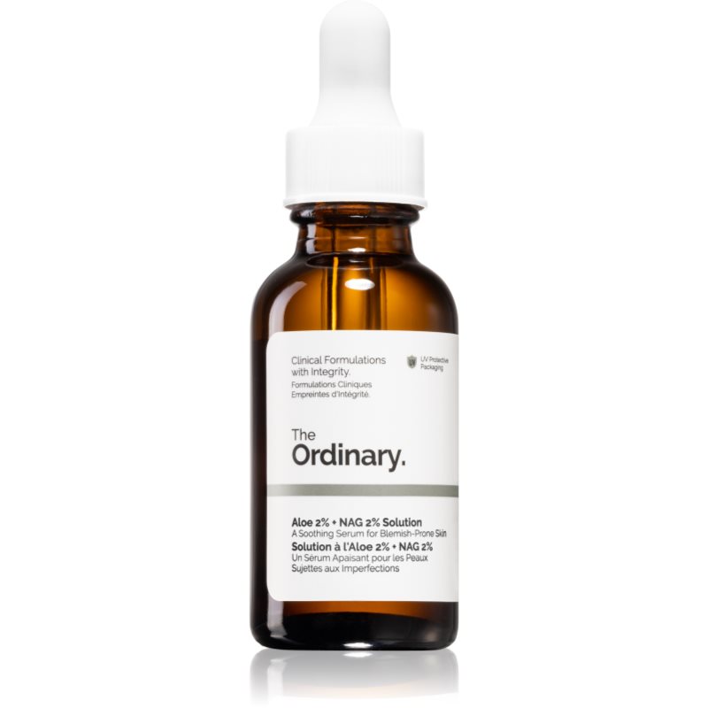The Ordinary Aloe 2% + NAG 2% Solution zklidňující sérum proti akné 30 ml - parfo.cz