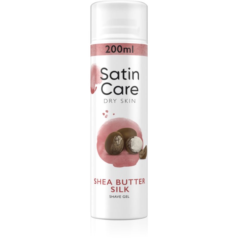 Gillette Satin Care Shea Butter gel na holení pro ženy 200 ml - parfo.cz